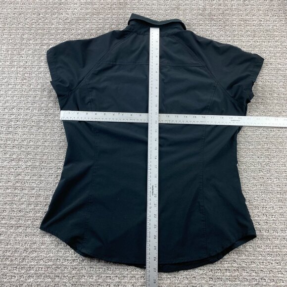 The North Face Shirt Men Extra Large XL Black Slim Fit Polo - Check Measurements - Picture 7 of 9